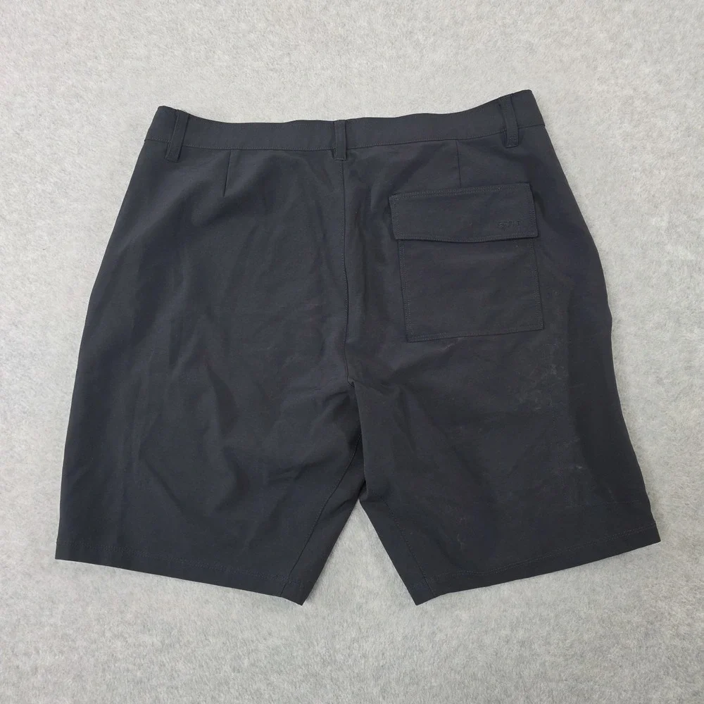 BYLT Shorts Mens 36X9 Black Kinetic Performance Stretch Golf Casual Chino Basics
